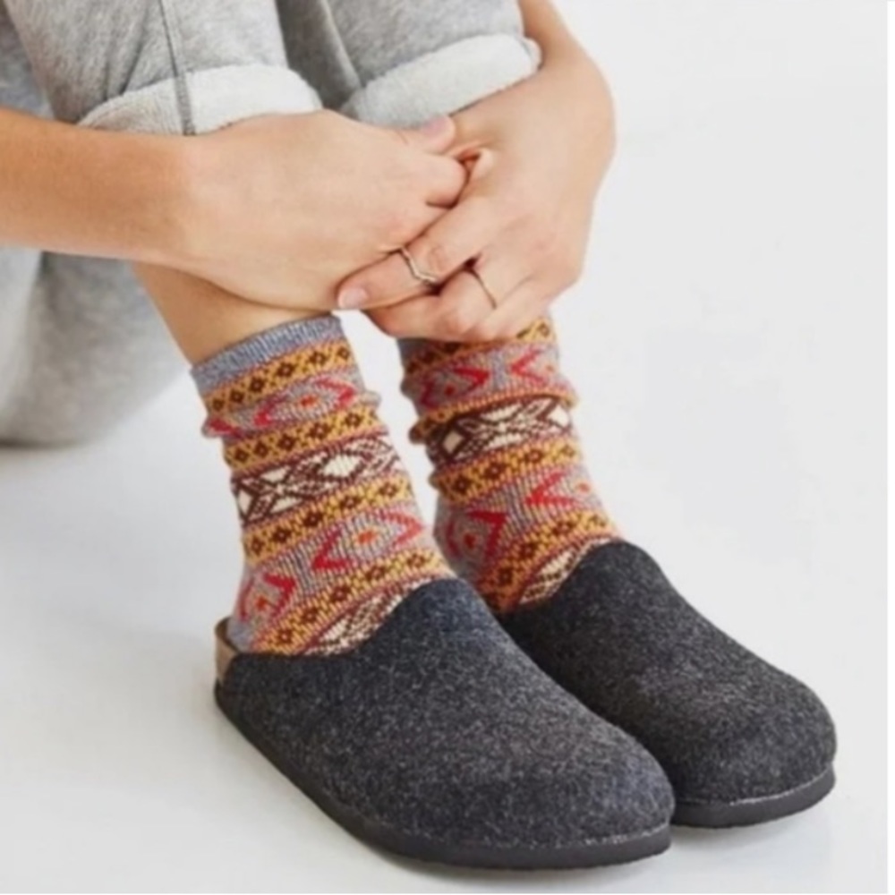 Birkenstock Amsterdam Clog Anthracite Birkofelt